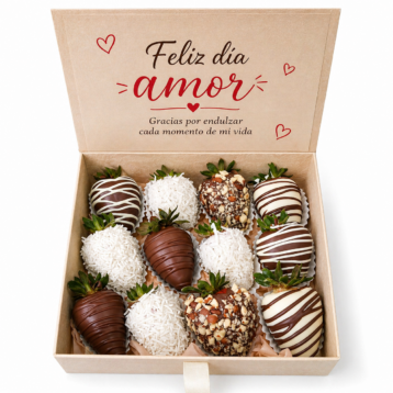 Caja regalo fresas