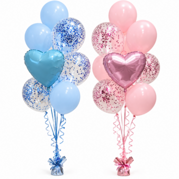 Bouquet de Globos Baby Blue or Pink